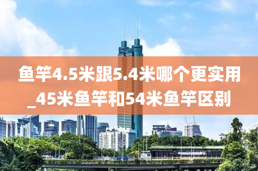 魚竿4.5米跟5.4米哪個更實用_45米魚竿和54米魚竿區(qū)別-第1張圖片-姜太公愛釣魚