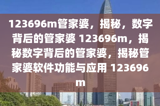 123696m管家婆，揭秘，數(shù)字背后的管家婆 123696m，揭秘數(shù)字背后的管家婆，揭秘管家婆軟件功能與應(yīng)用 123696m