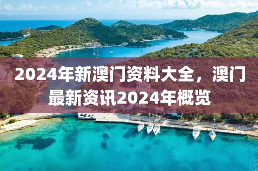 2024年新澳門資料大全，澳門最新資訊2024年概覽