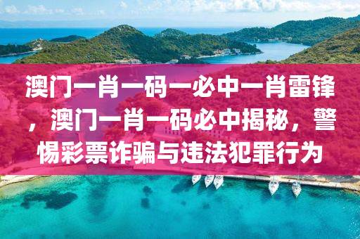 澳門一肖一碼一必中一肖雷鋒，澳門一肖一碼必中揭秘，警惕彩票詐騙與違法犯罪行為