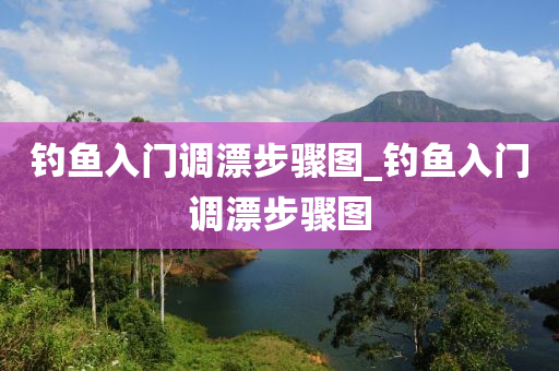 釣魚入門調(diào)漂步驟圖_釣魚入門調(diào)漂步驟圖