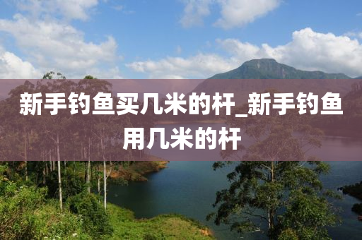 新手釣魚買幾米的桿_新手釣魚用幾米的桿-第1張圖片-姜太公愛釣魚