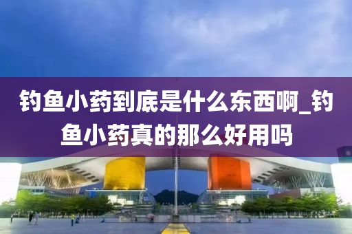 釣魚(yú)小藥到底是什么東西啊_釣魚(yú)小藥真的那么好用嗎-第1張圖片-姜太公愛(ài)釣魚(yú)