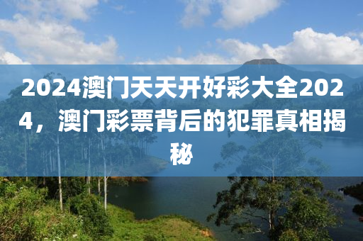 2024澳門天天開好彩大全2024，澳門彩票背后的犯罪真相揭秘-第1張圖片-姜太公愛釣魚