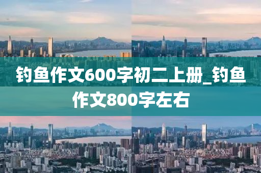 釣魚作文600字初二上冊_釣魚作文800字左右-第1張圖片-姜太公愛釣魚