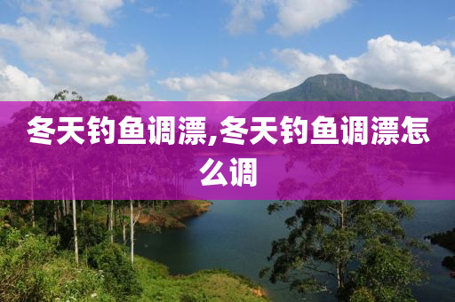 冬天釣魚調(diào)漂,冬天釣魚調(diào)漂怎么調(diào)-第1張圖片-姜太公愛釣魚