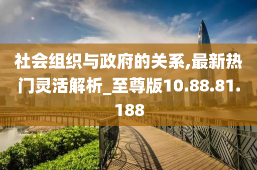 社會組織與政府的關(guān)系,最新熱門靈活解析_至尊版10.88.81.188-第1張圖片-姜太公愛釣魚