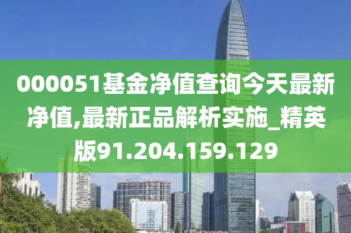 000051基金凈值查詢今天最新凈值,最新正品解析實施_精英版91.204.159.129