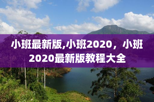 小班最新版,小班2020，小班2020最新版教程大全