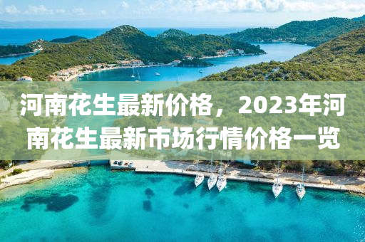 河南花生最新價(jià)格，2023年河南花生最新市場(chǎng)行情價(jià)格一覽-第1張圖片-姜太公愛(ài)釣魚