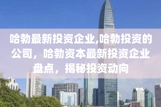 哈勃最新投資企業(yè),哈勃投資的公司，哈勃資本最新投資企業(yè)盤點(diǎn)，揭秘投資動(dòng)向-第1張圖片-姜太公愛(ài)釣魚(yú)