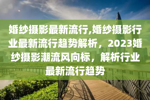 婚紗攝影最新流行,婚紗攝影行業(yè)最新流行趨勢(shì)解析，2023婚紗攝影潮流風(fēng)向標(biāo)，解析行業(yè)最新流行趨勢(shì)