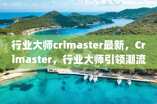 行業(yè)大師crimaster最新，Crimaster，行業(yè)大師引領(lǐng)潮流