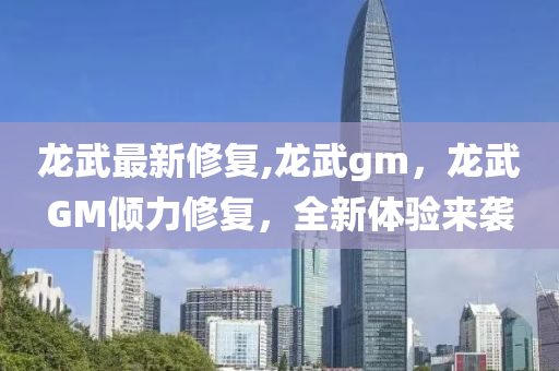 龍武最新修復(fù),龍武gm，龍武GM傾力修復(fù)，全新體驗(yàn)來襲