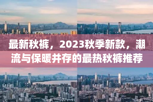 最新秋褲，2023秋季新款，潮流與保暖并存的最熱秋褲推薦